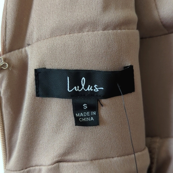 Lulus Heavenly Hues Sleeveless Plunging V-Neck High Slit A-Line Maxi Dress Taupe - Picture 5 of 16